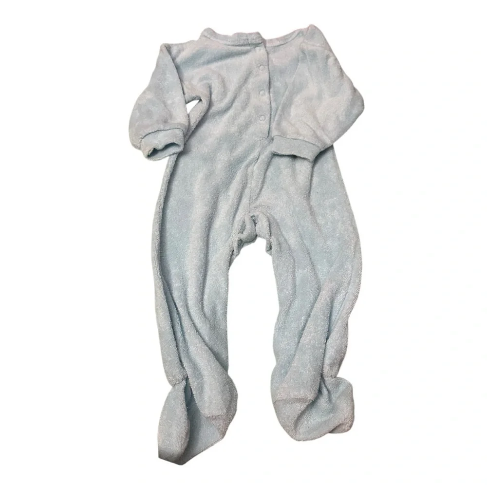 Vintage Disney Light Blue Winnie the Pooh Footie